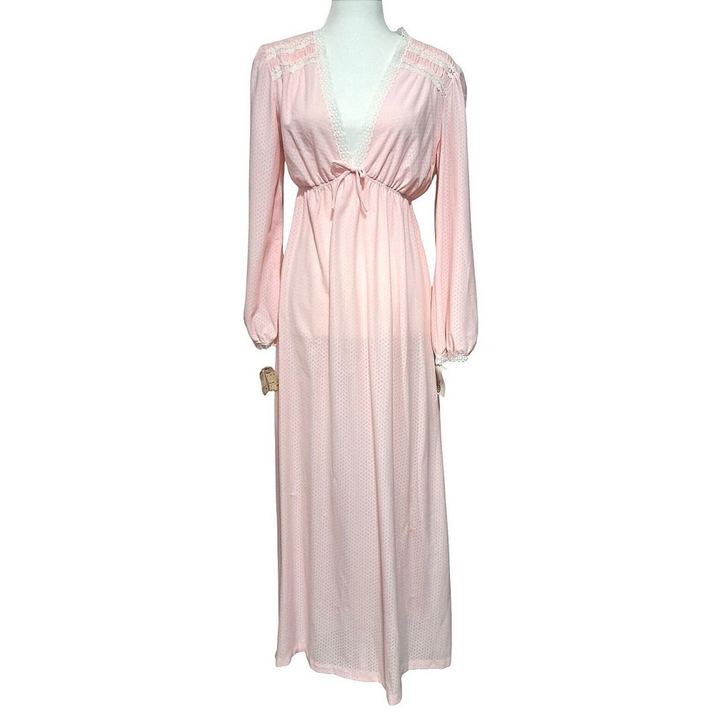 Barad & Co Nightgown Women Large Pink Vintage Deadstock ILGWU Made in USA